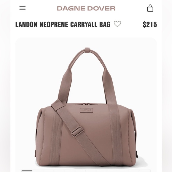 Dagne Dover Handbags - New Dagne Dover Landon neoprene large carryall in dune. Tote duffel shoulder bag